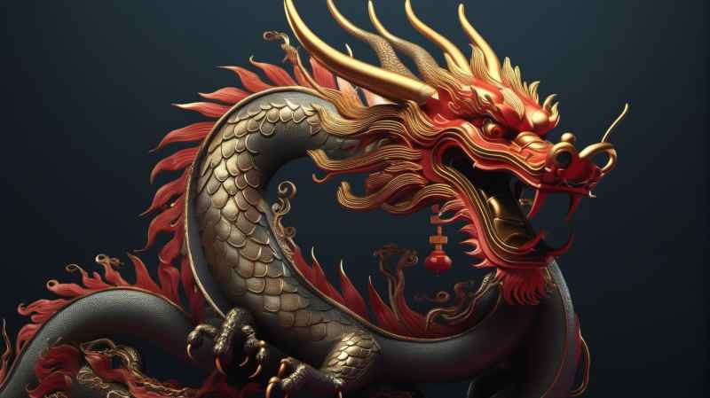 龙年，中国龙，背景图