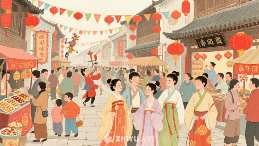 古街新春热闹景象 242
