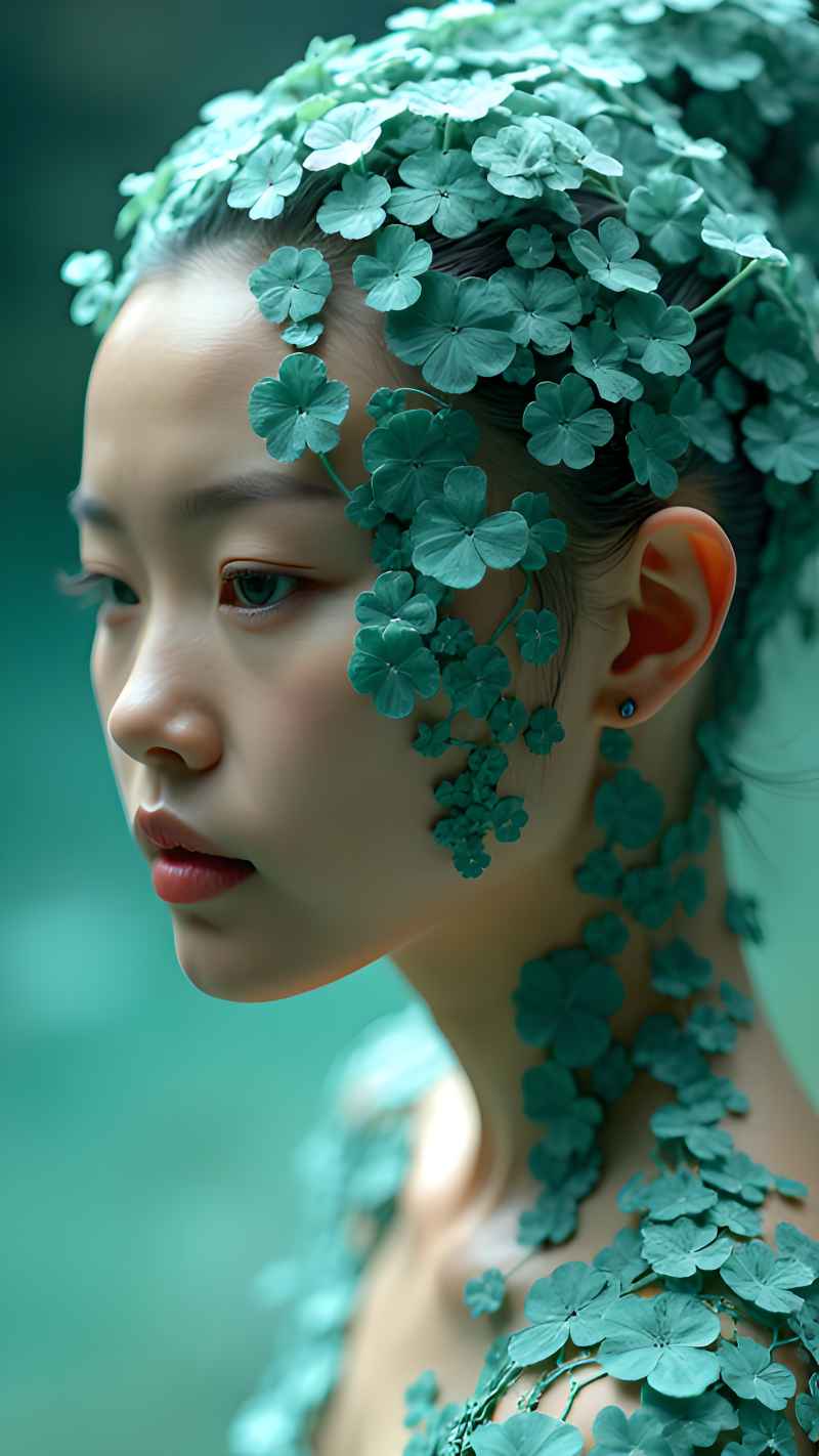 森林系列五颜六色古风艺术美女 37