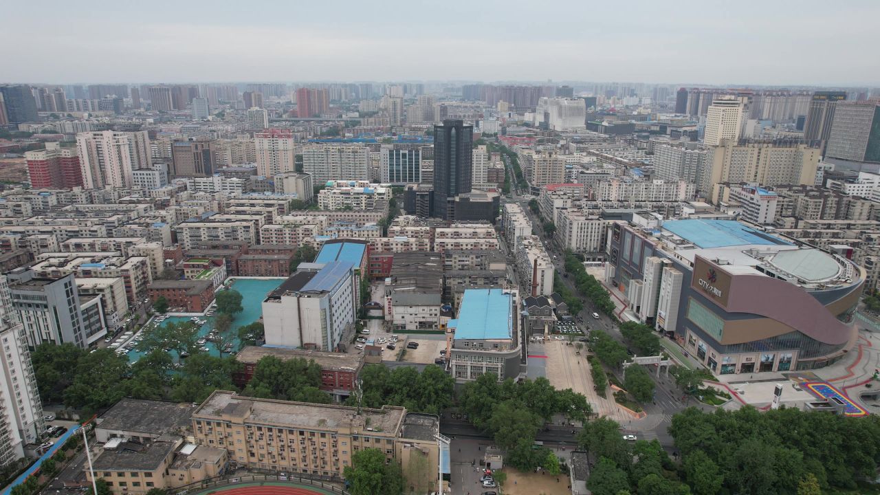 河南郑州城市风光航拍