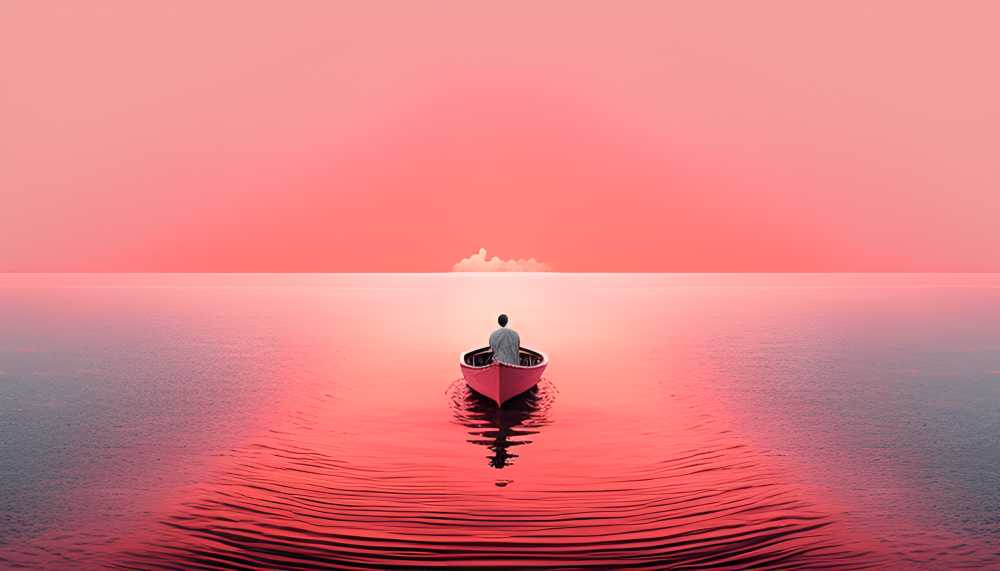 桃红色船只背景