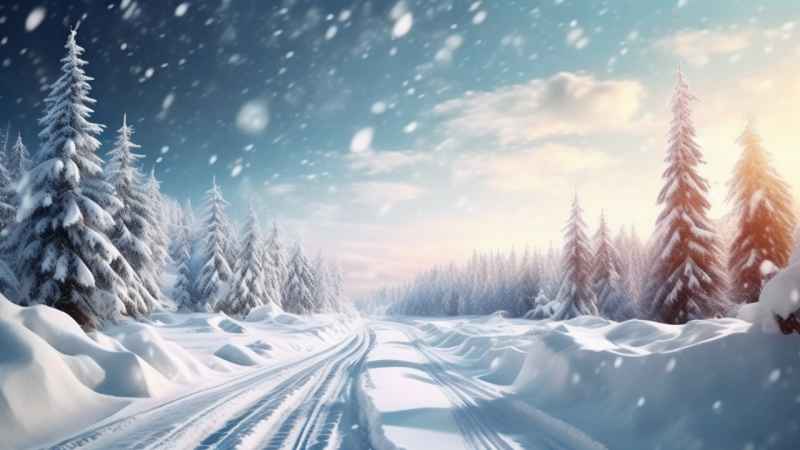 美丽冬季雪景 28