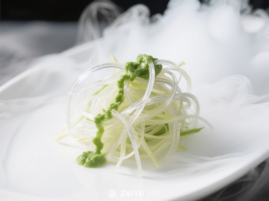 烟雾缭绕的精致菜肴 1717