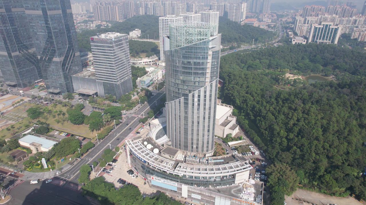 广东江门城市建设航拍 