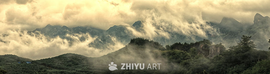 雨后的大山