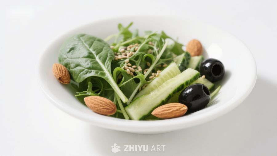 新鲜蔬菜坚果沙拉