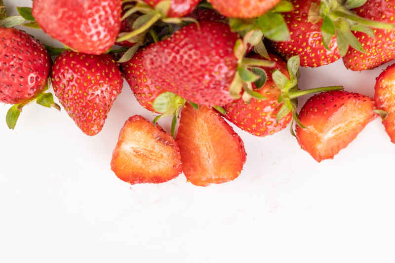 新鲜草莓水果实拍 60