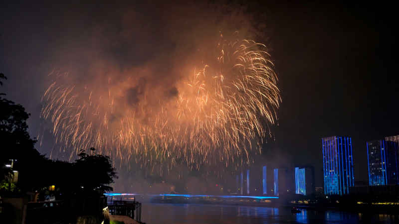 福建福州城市风光航拍摄影图