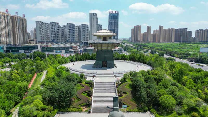  航拍湖北随州文化园4A景区