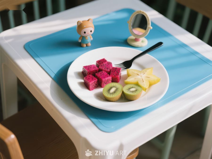 儿童餐桌上的水果拼盘 253