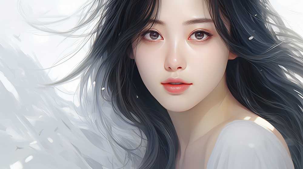 浅白色唯美意境背景图99