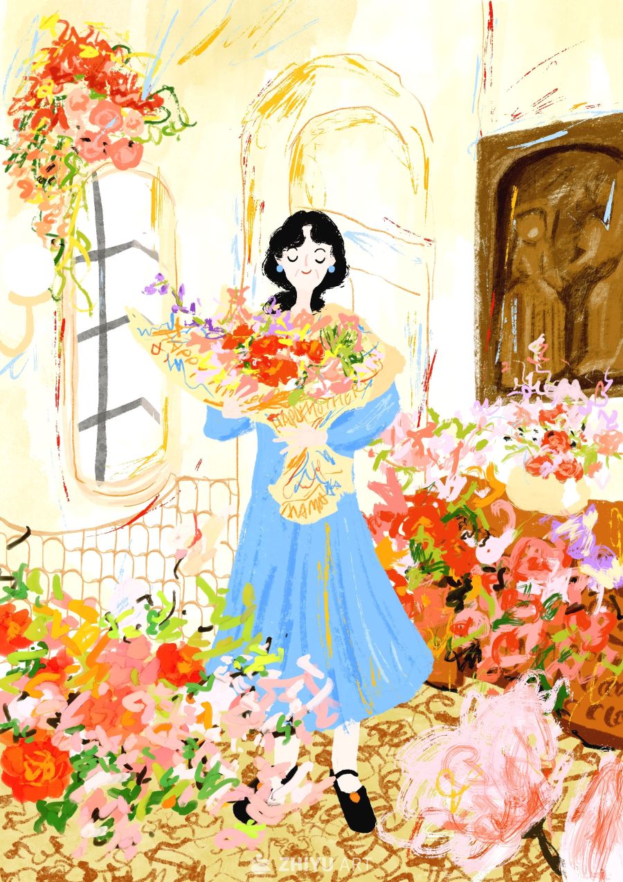 原创治愈插画作品素材四季节气节日自然 86