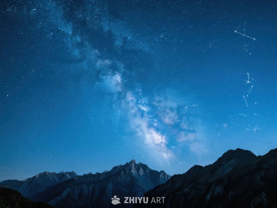 星空下的巍峨山脉 205