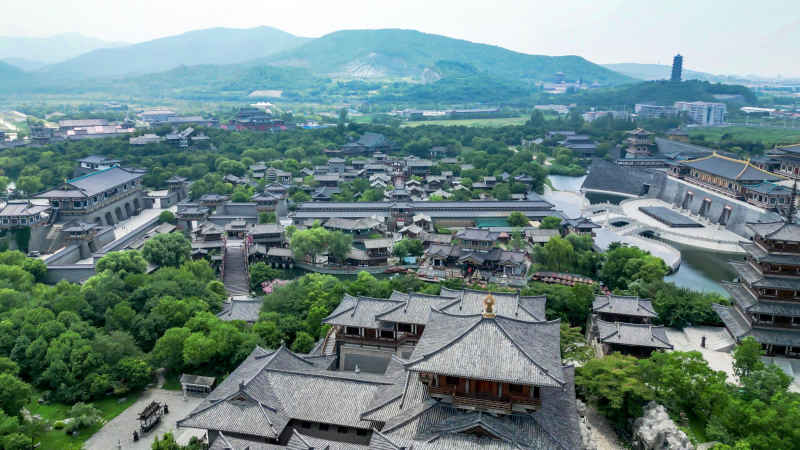 湖北襄阳城市风光旅游景区航拍摄影图 