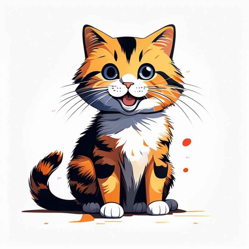 可爱的猫咪独立元素 21