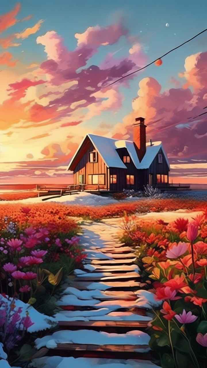 充满活力的绿洲在它的后院各种花 41