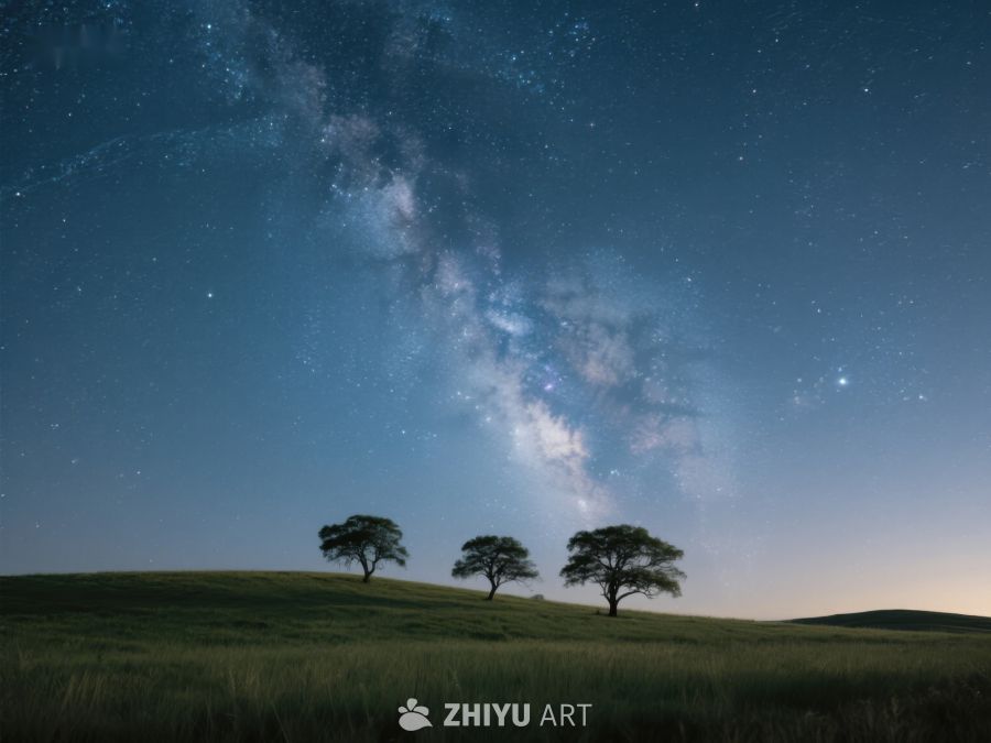 星空下的宁静草原 191