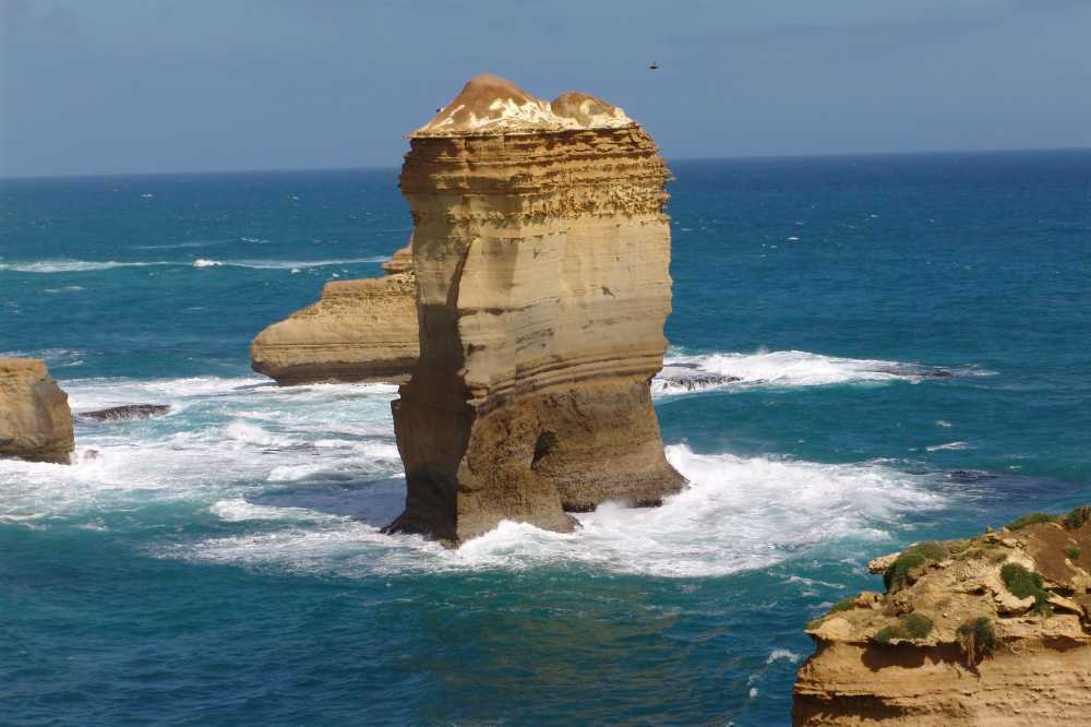 大洋路澳大利亚十二使徒岩海洋水海滩石海岸自然景观海岸线洛基