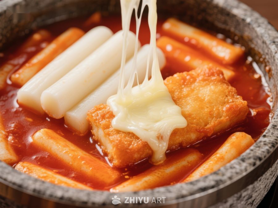芝士年糕锅，浓郁酱汁与拉丝奶酪 873