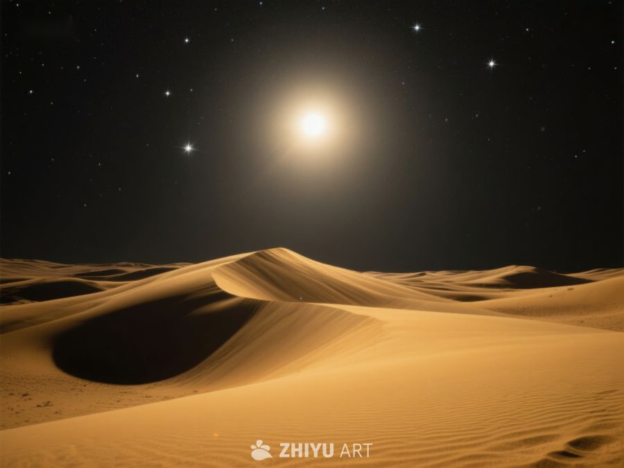 沙漠夜景，星光璀璨 65