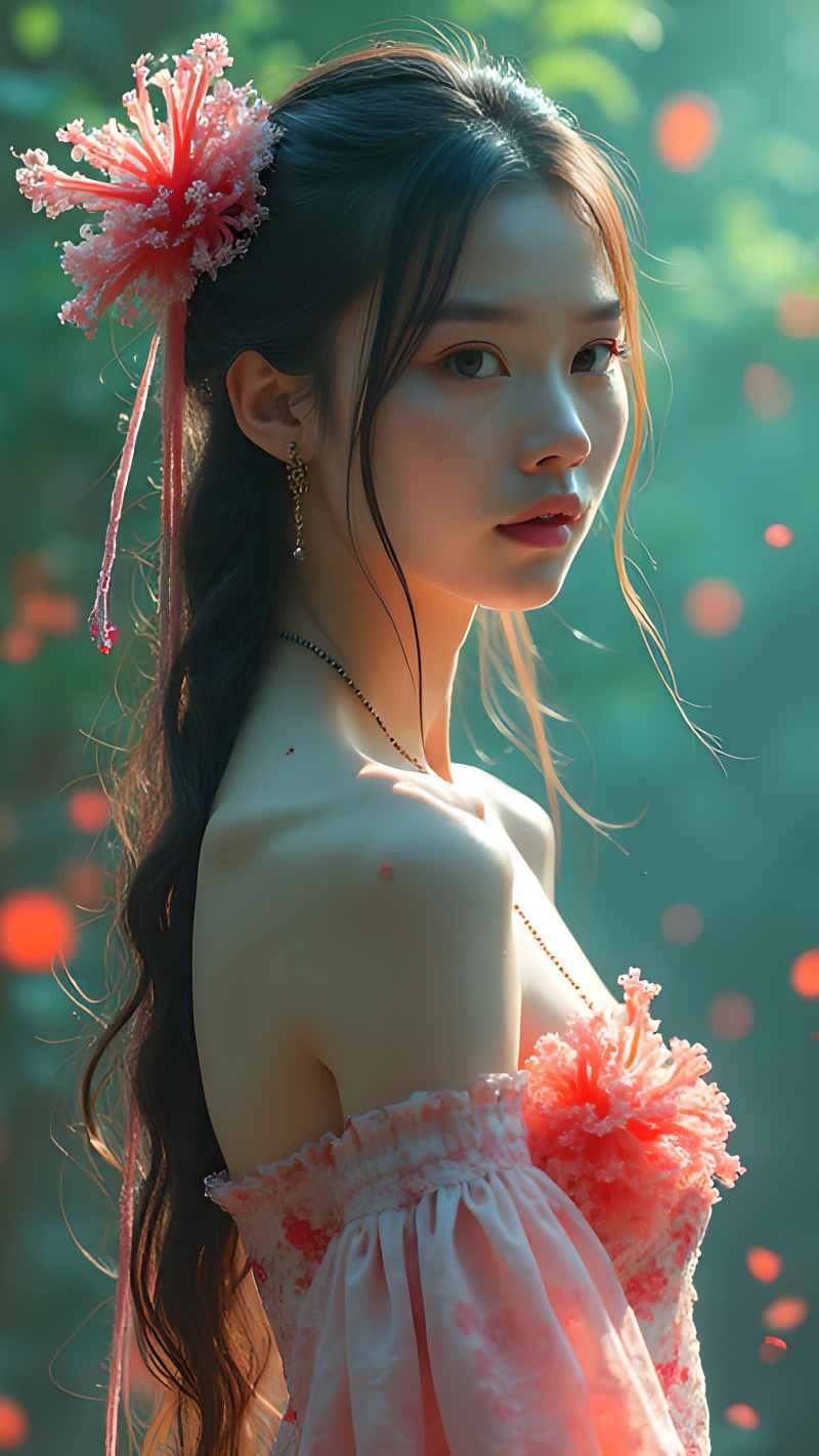 森林系列五颜六色古风艺术美女 107