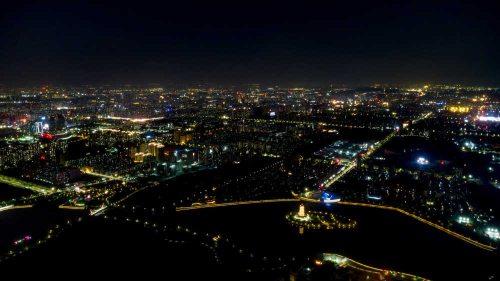 淄博张店夜景