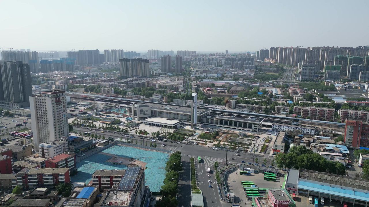河南洛阳城市风光旅游景区航拍