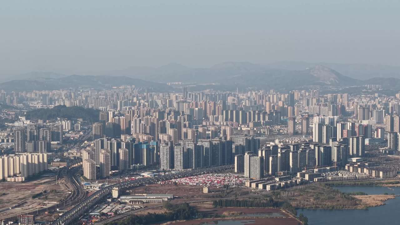 现代都市的壮丽景色