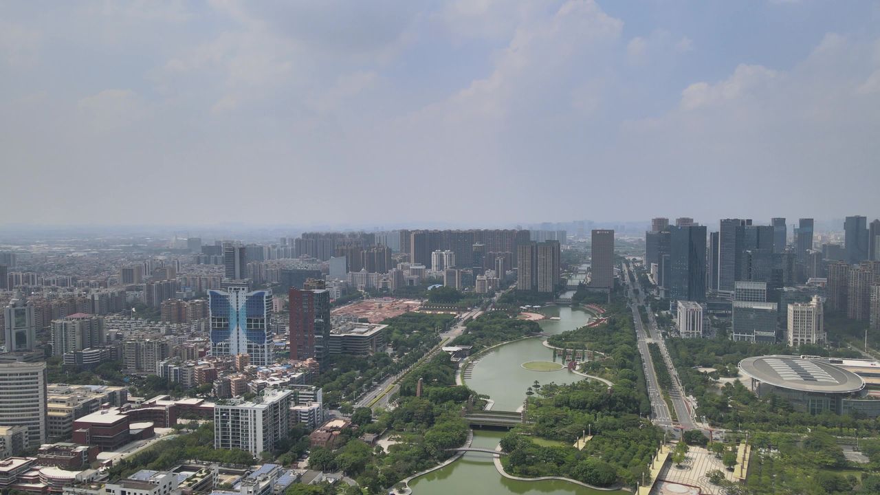 佛山千灯湖航拍