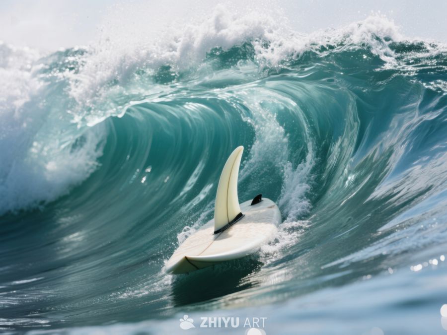 冲浪板穿梭于巨大海浪之中 36