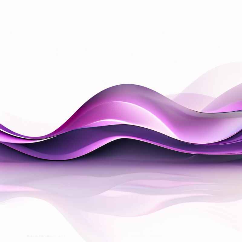 紫色波浪光效线条 2