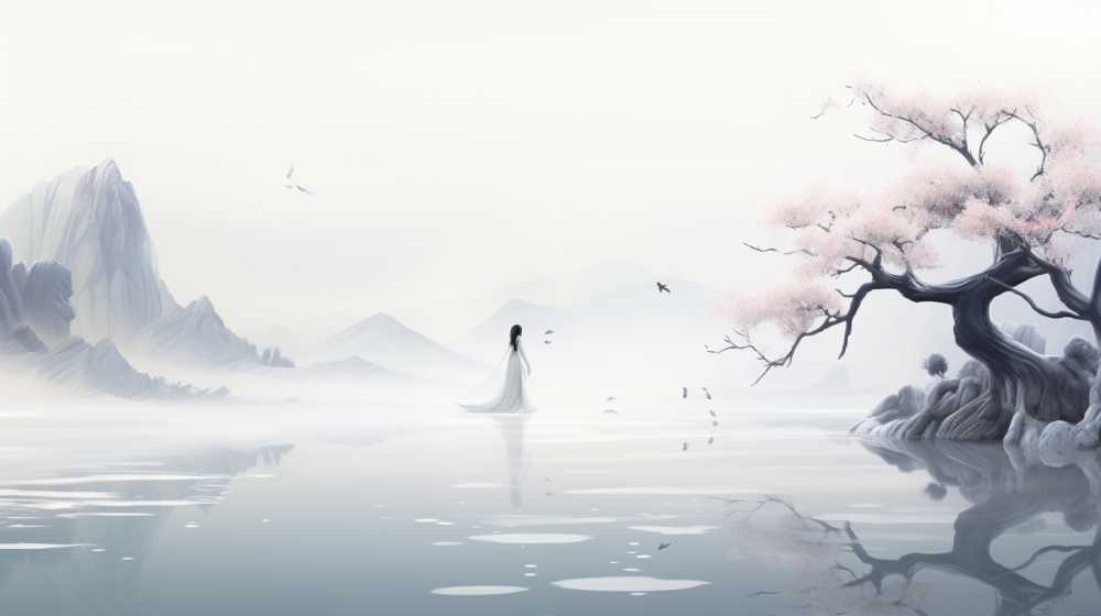 浅色唯美创意背景