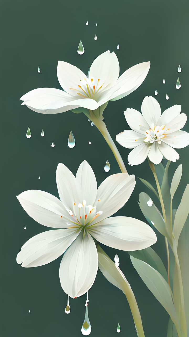 水滴小白花