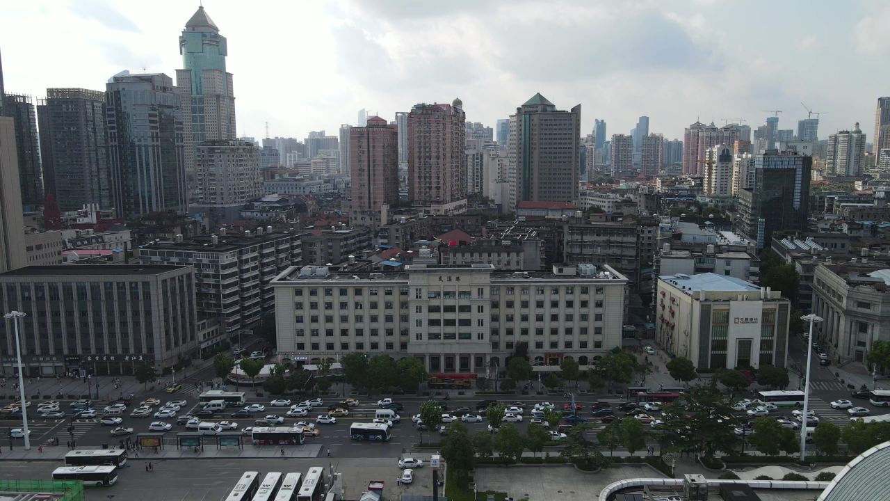 武汉汉口关博物馆航拍
