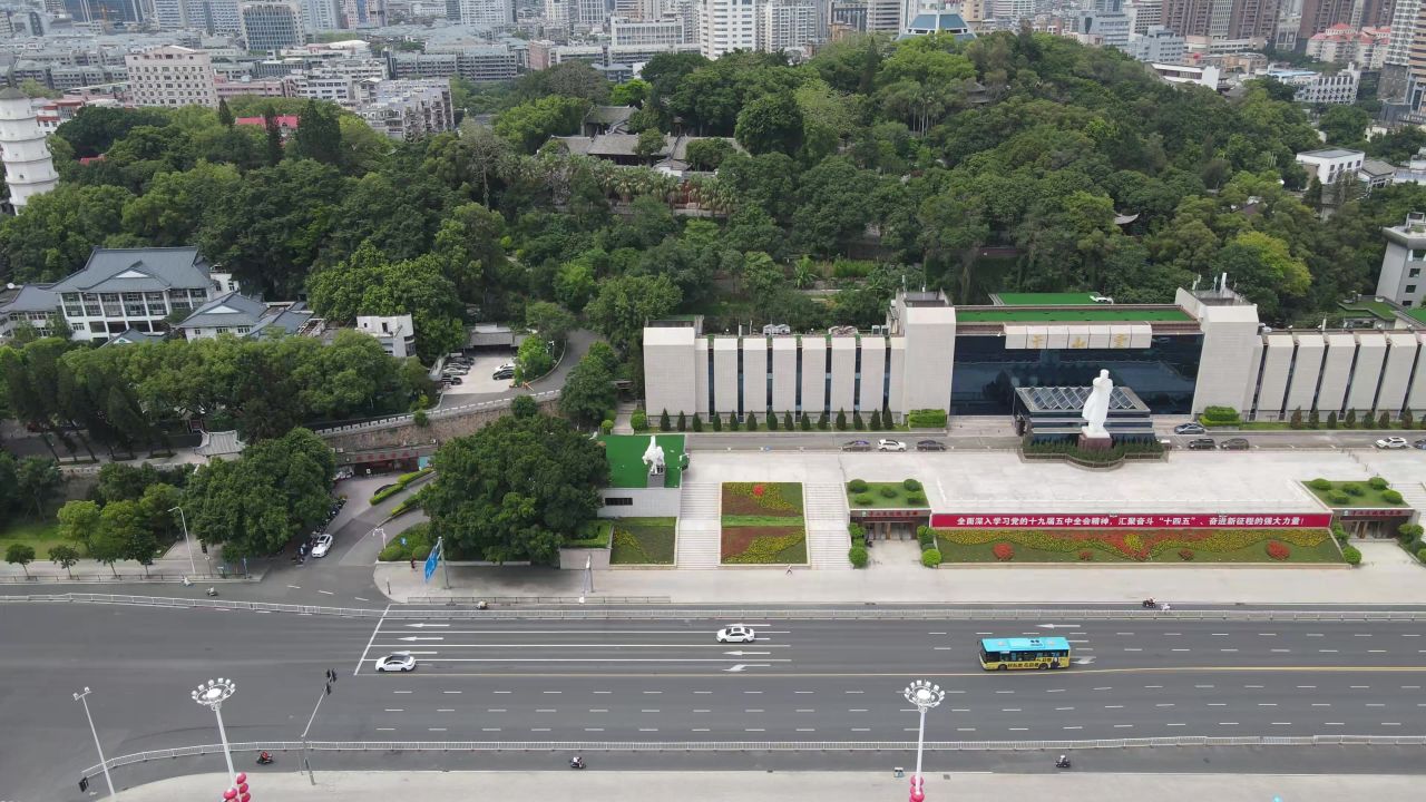 福建福州于山堂航拍