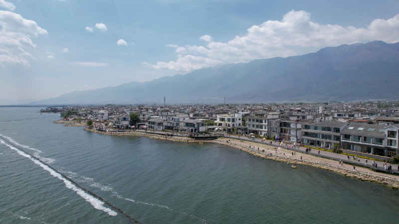 大理洱海S湾航拍