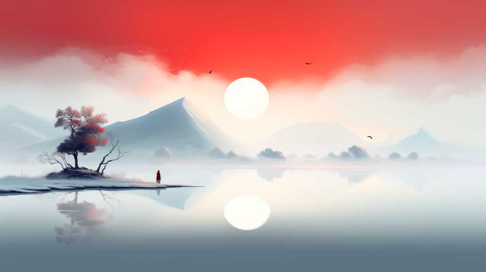 浅色背景艺术创意图
