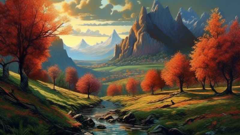 人惊叹的山水画插画 14