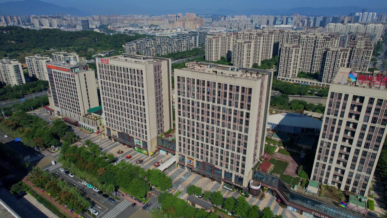 航拍福州奥体阳光天地