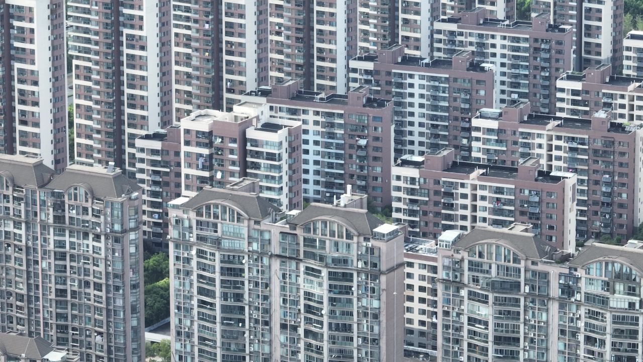 4K航拍昆山北部城市大景