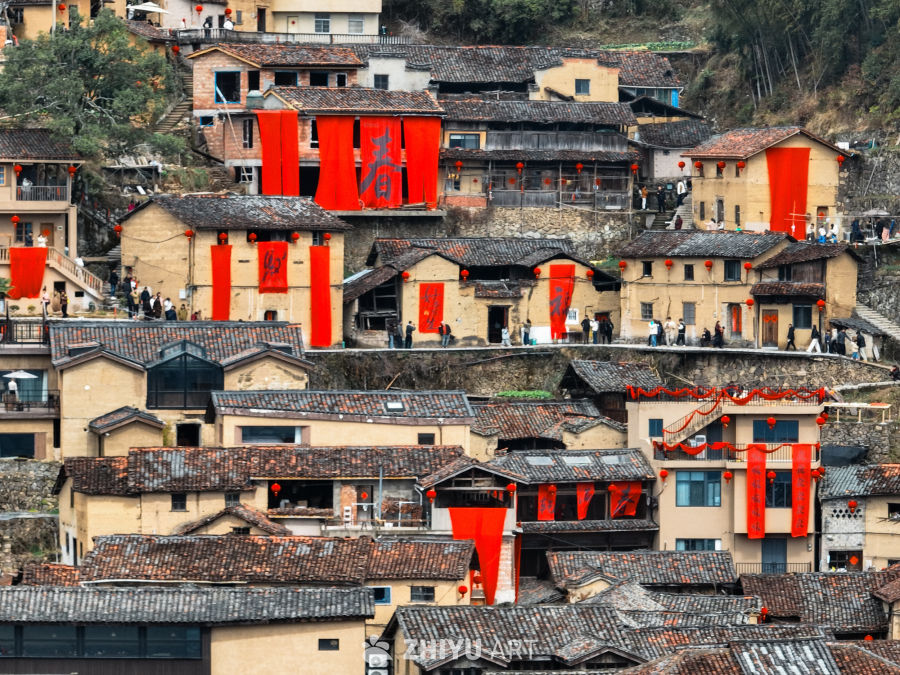 航拍浙江丽水松阳陈家铺村 26