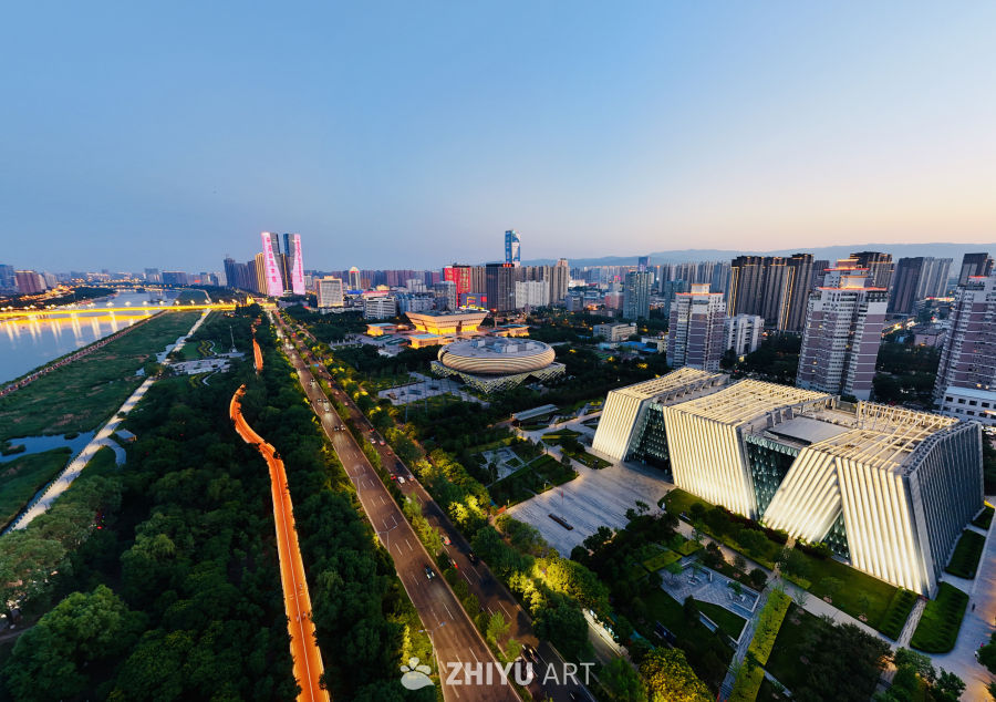 都市夜景：灯火辉煌的城市画卷