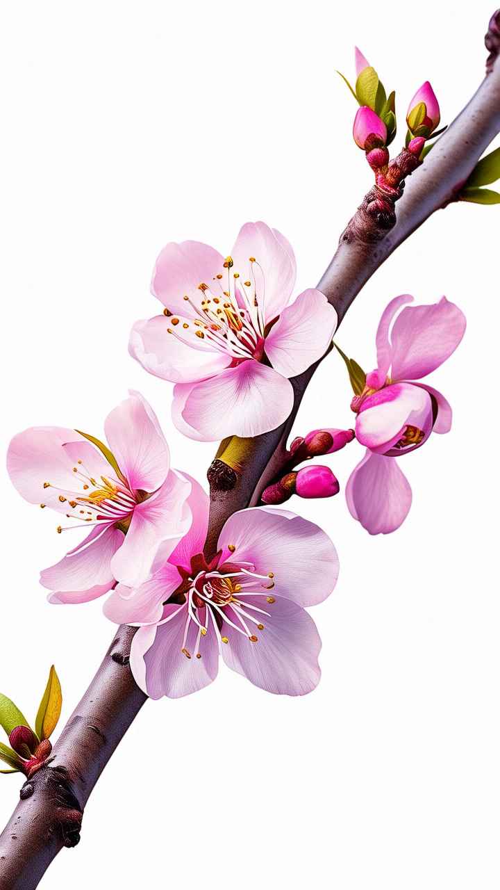 春季桃花元素插画 23