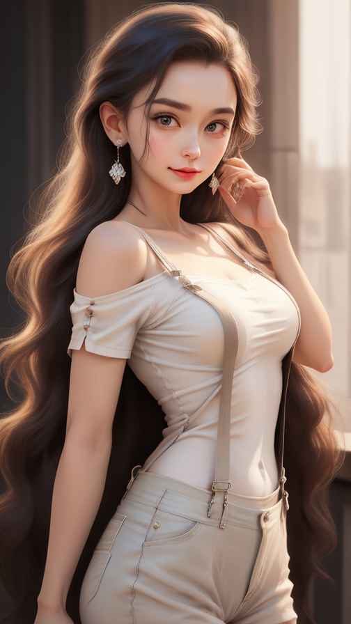 吊带美女