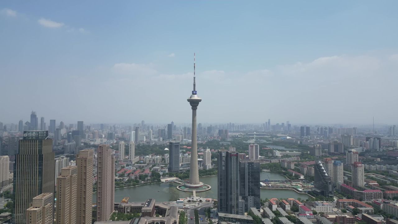  航拍天津电视塔