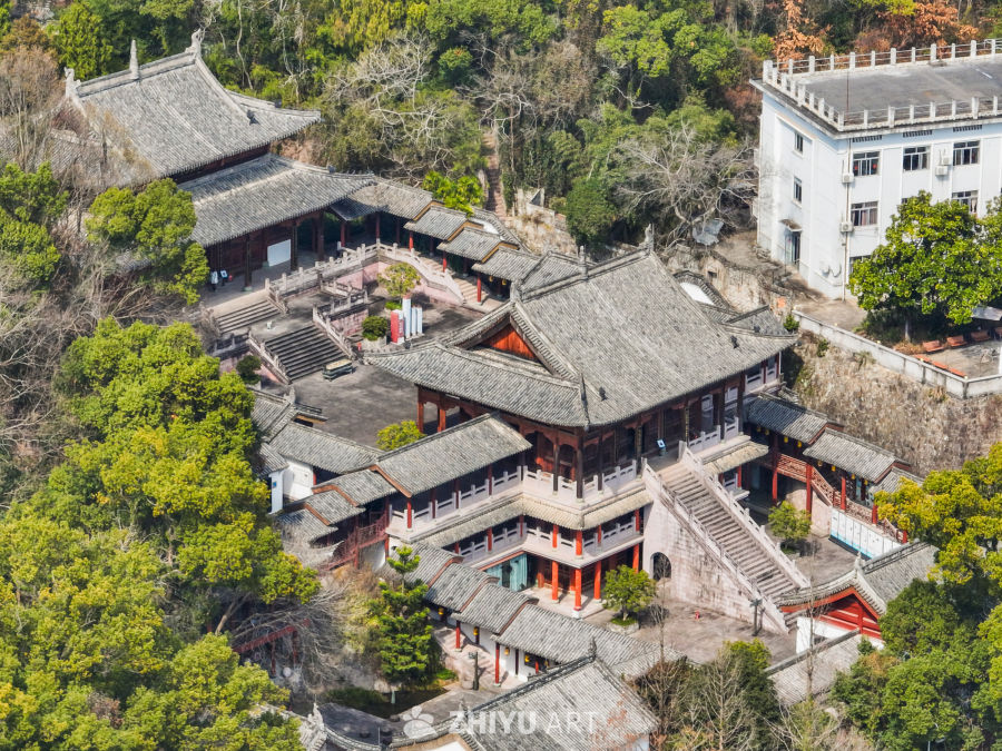 航拍浙江临海台州府城城区风光 9