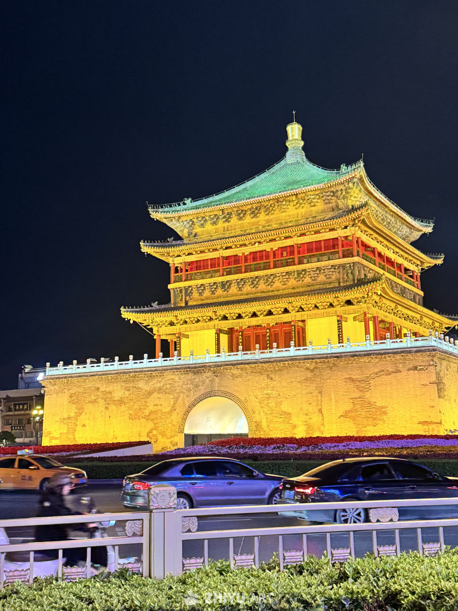 西安广仁寺 古城墙安远门 鼓楼