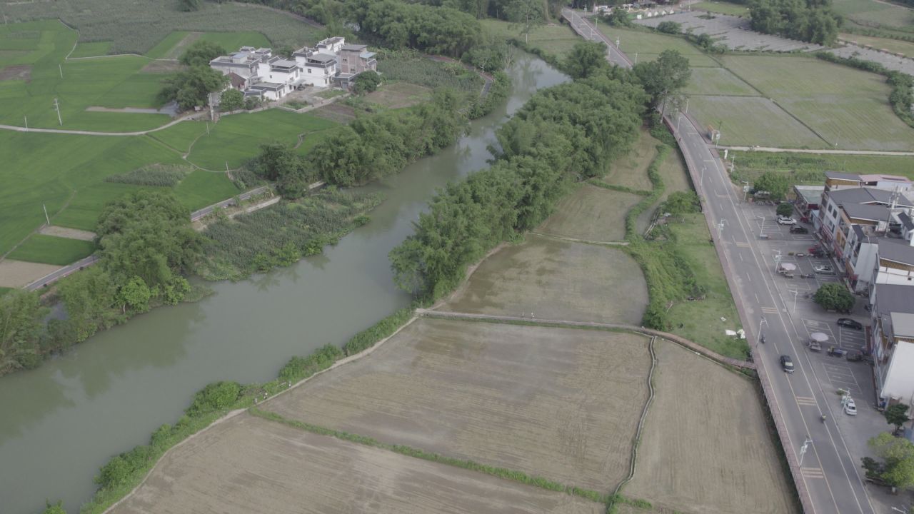 航拍明仕田园，山水航拍 2