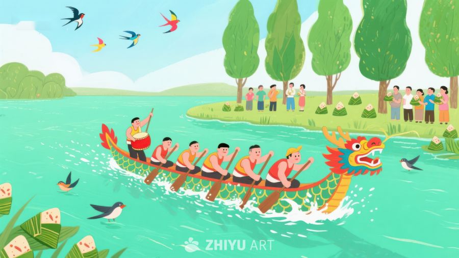 龙舟竞渡，端午佳节 244