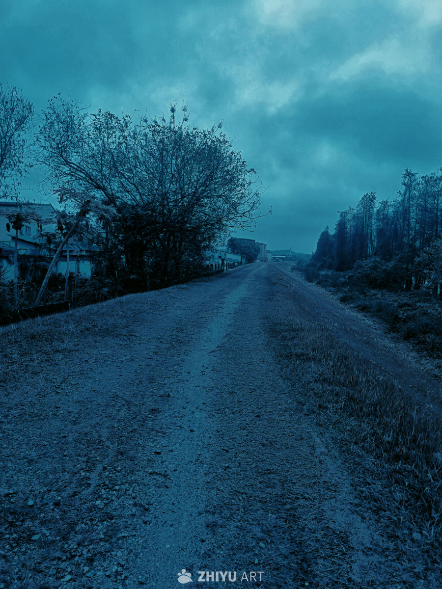 雨天路
